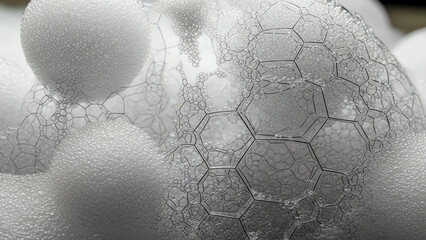 Molecular Foam and Geometric Mesh