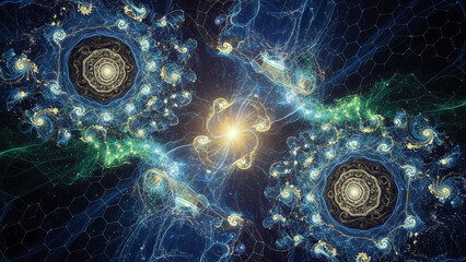 Abstract Fractal Cosmic Patterns