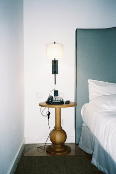 Old Hotel Room Nightstand
