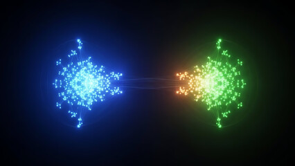 Abstract Neon Energy Duel