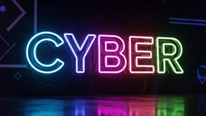 Obraz premium An illuminated red and blue neon open sign glows against a black background, providing a conceptual light illustration for a night bar or club business signage