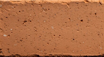Extreme close-up texture of rough, dry reddish-brown earth or baked clay surface.