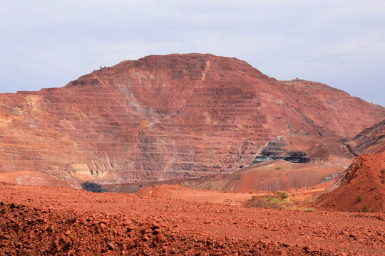 Iron ore mine at Mount Tom Price. The Pilbara. Western Australia.
