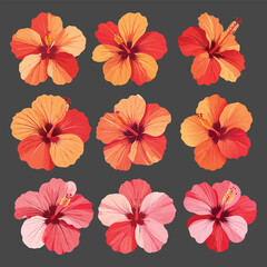 Seamless floral vector pattern with colorful spring blossoms and green leaves for a decorative nature wallpaper or pink textile fabric design