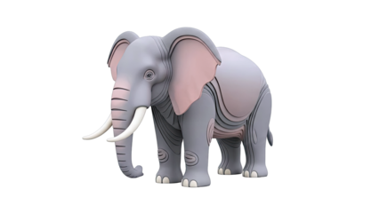 Stylized 3D Elephant Rendering