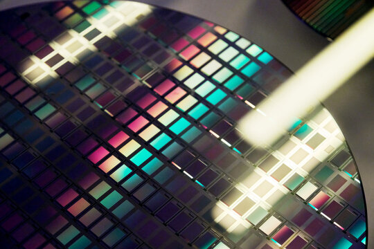 Closeup of wafer texture
