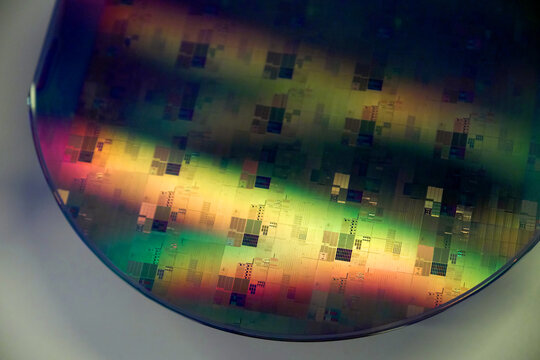 Closeup of wafer texture