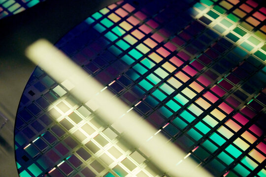 Closeup of wafer texture