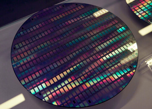 Closeup of wafer texture