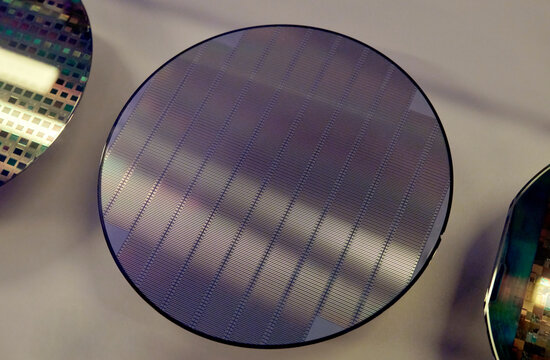 Closeup of wafer texture