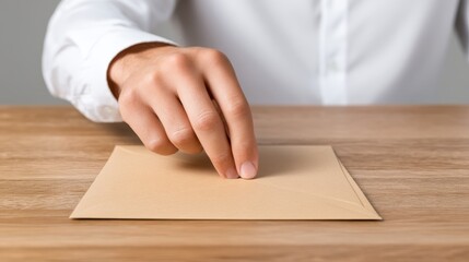 Tax return, Tax filing, Accounting services, IRS compliance, Minimalist Concept of Tax Preparation - Person's Hand Placing W-2 Form in Folder with Copy Space for Text