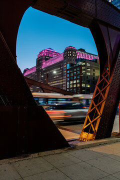 Clark Street Bridge Abstract