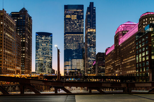 Chicago Skyline at Night
