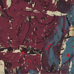 Abstract Grunge Punk Texture Background with Distressed Paint and Ink Splatter
