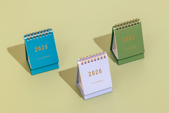 2026 calendars on desk