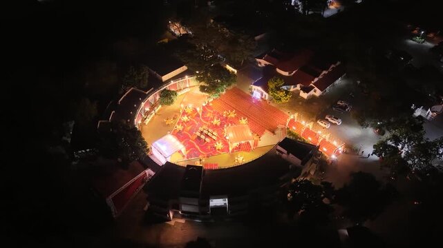 Festive Lights, Aerial Sights: Indian Wedding Night