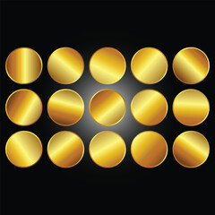 Gold background texture vector icon seamless pattern