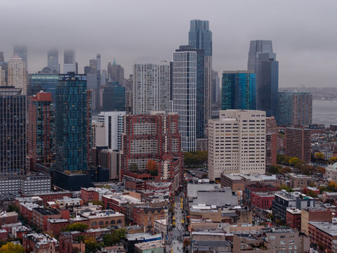 Jersey City skyline with modern towers
