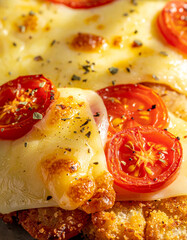 Schnitzel napolitana cheese macro