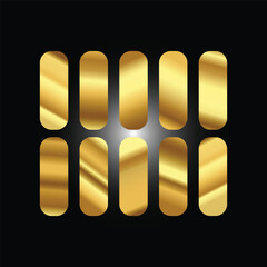 Gold background texture vector icon seamless pattern