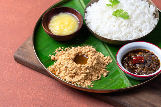Rice and paruppu podi