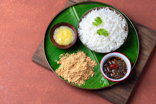Rice and paruppu podi