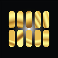 Gold background texture vector icon seamless pattern