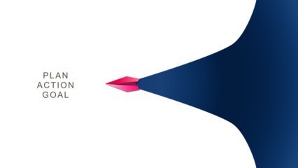 symbolize new year targets, fresh starts, change, new beginnings, and the passage of time, a paper plane launch to New Year 2026 with new year target, to the text plan, action and goal