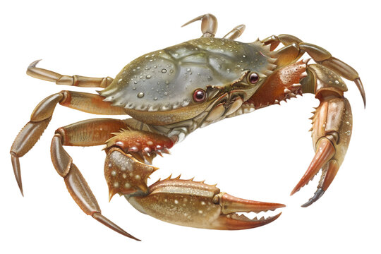 Ultra Cute Kawaii Crab Cartoon Character &ndash; Chibi Kakra Sticker PNG