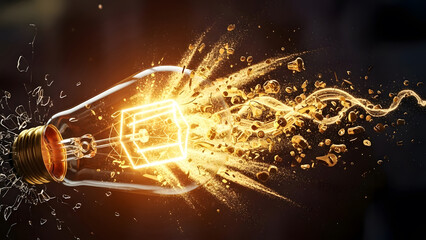 Illuminated bulb emitting radiant energy