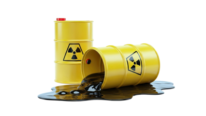 Leaking Radioactive Waste Barrels