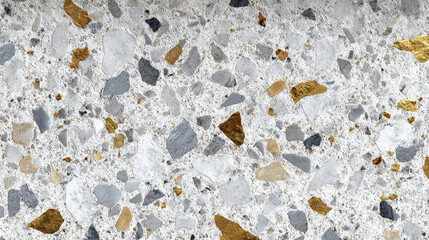 A close-up view of a stunning terrazzo texture, showcasing a variety of aggregate elements