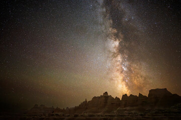 Night Sky Over Badlands