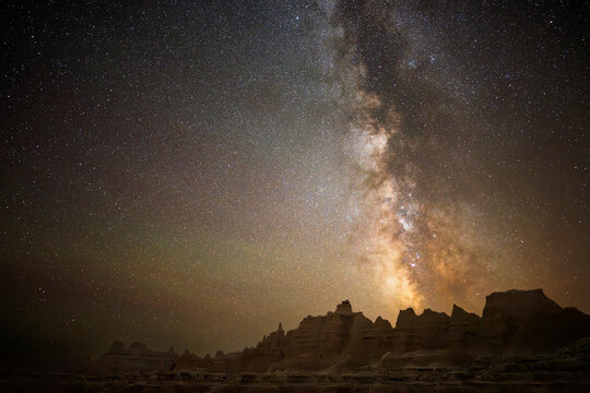 Night Sky Over Badlands