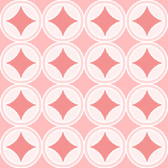 Vector seamless pattern with geometric shapes. Simple design for textile, backgrounds, wallpaper, wrapping paper, digital prints.