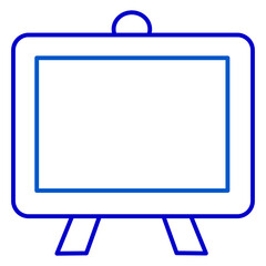 Whiteboard outline icon