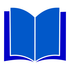 Open notebook solid icon