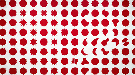 An abstract red dot halftone background featuring varying circle sizes to create a modern graphic design element.