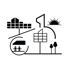 ESG Environmental Social and Governance Business Concept Vector, Flat Design ESG Concept with Eco-friendly Icons, Green ESG Business Icon Set