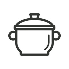Obraz premium Covered cooking pot Vector