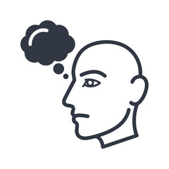 Thoughtful individual Vector