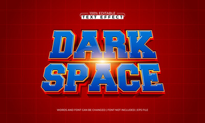 Dark Space Editable Text Effect &ndash; Futuristic Sci-Fi Typography for Logo, Poster, and Title