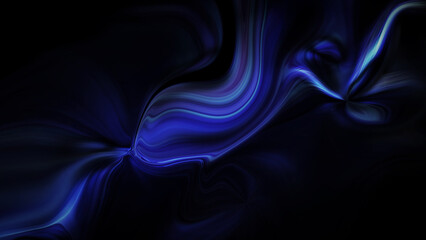 Obraz premium Mysterious Deep Blue Smoke Abstract Background with Soft Wispy Fluid Shapes and Dark Cinematic Mood for Futuristic Creative Projects