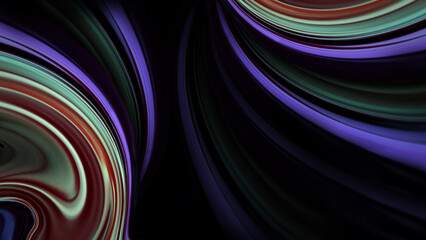 Fototapeta premium Elegant Dark Abstract Background Featuring Curved Fluid Lines with Purple and Red Accents Creating a Luxurious Silk Like Movement