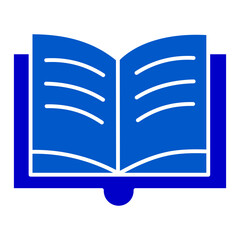 Open book icon vector