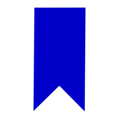 Vertical bookmark ribbon icon