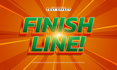 Finish Line Editable Text Effect &ndash; Fast Racing Bold Typography for Logo, Poster, and Title