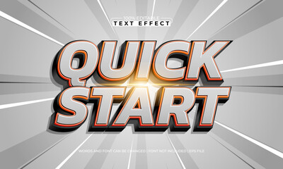 Quick Start Editable Text Effect &ndash; Fast Racing Bold Typography for Logo, Poster, and Title