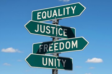 Obraz premium Martin Luther King Jr. Day – Road Toward Equality, Justice and Freedom