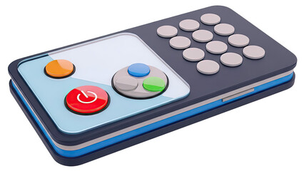 Modern Remote Control with Power and Navigation Buttons